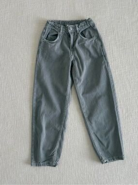 Zara Kids Gray Relaxed Tapered Jeans